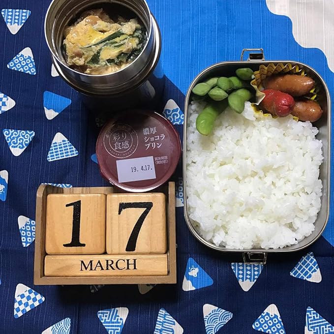 G.a HOMEFAVOR Stainless Steel Bento Lunch Box - Leak-Proof Metal Bento Box, Large Food Container with Lock Clips, Snack Container, Dishwasher Safe, 2 Compartments, 1200 ml/40 oz