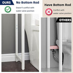 MOHOPE 2-Tier Over The Toilet Storage with 2 Fabric Drawers, Freestanding Above The Toilet Storage Cabinet, Space Saver Metal Over Toilet Bathroom Organizer Shelf for Small Space, White