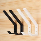 Helmet Holder 2pcs Helmet Holder Hook Jacket Bags Wall Mount Cloth Display Rack Hanger (Black)