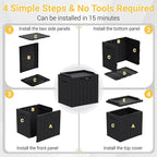 Greesum Outdoor Storage Box 31 Gallon Storage Box with Lid for Patio Furniture, Garden Tools, Pool Supplies, Waterproof and UV Resistant, Lockable, Dark Black