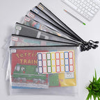 12 Pcs Plastic Mesh Zip File Bags, Waterproof Tear-Resistant Document File Folders, A4 Size Zipper Documents Pouch Document Organizer Bags for School Office Home Travel Storage(13.5×9.5Inch)