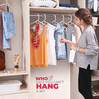 Neaties Heavy Duty Clothes Hangers 18 Pack – Made in The USA – 8lb Capacity Plastic Hangers for Adult Clothing – Durable for Pants, Coats, Jackets, or Jeans – Gray