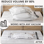 Vacuum Storage Bags, Compression Packing Space Saver Seal Bags for Clothing Bedding Comforters Blankets Pillows, 28 Combo