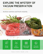 Syntus Vacuum Sealer Bags for food, 2 Pack 11" x 20' Commercial Grade Bag Rolls, Food Vac Bags for Storage, Meal Prep or Sous Vide