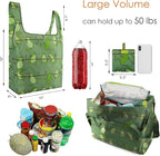BeeGreen Animals Lover Gifts for Women Animals Reusable Grocery Bags Shopping Bags Bulk 6 Pack 50LBS X-Large Foldable Hedehog Cats Dogs Frog