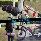 Trilancer Bike Rack Straps with Extra-Wide Silicone Anti-Slip Coating, 2-Pack Adjustable Bike Wheel Stabilizer Strap with Hook and Loop for Car and Wall Mount, Transportation and Storage (26''x1.5'')