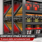 4-Tier Heavy Duty Garage Shelving Unit, 5000lbs Adjustable Garage Shelves 71" W x 24" D x 71" H Metal Shelving, Utility Rack Shelf, Industrial Shelve Units for Storage Warehouse Pantry Closet