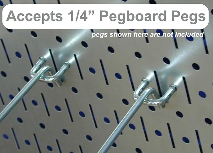 Wall Control Kitchen Pegboard Organizer Pots and Pans Storage Rack Organization Kit with Grey Pegboard and Red Accessories