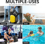 2 Pcs Large Travel Laundry Bags - Waterproof Wet Dry Bags for Gym Clothes, Swimming, Yoga