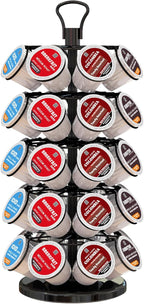 40 Pods Capacity Very Easy Assembly K Cup Holders,K Cup Holder, K Cups Holder,K Cup Carousel, Coffee Pods Holder Storage Organizer Stand