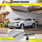 DWALE 10 x 20 Ft Carport,Replacement Canopy Cover Garage Top Tent Shelter Tarp,Grey with 48 Ball Bungee Cords Waterproof & UV Protected (Only Tarp Cover, Frame Not Include)