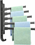 Swivel Towel Rack BSELUTNGY - Durable Space Saving Towel Racks for Bathroom Outdoor for Pool Over The Door Towel Rack Ideal for Balconies Cabinets Kitchens Perfect for Any Decor Style