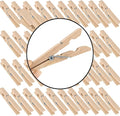 HOIGON 400 Pack 3 Inch Natural Wooden Clothes Pins, Sturdy Large Wooden Clothespins, Wood Clips with Spring, Wood Laundry Pins for Clothing, Craft, Hanging Photo, Clipping Snacks