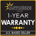 Sunnydaze 69-Inch 4-Tier Over-the-Toilet Shelf - Open Shelves, Veneer Finish and Black Iron Frame - Teak Color