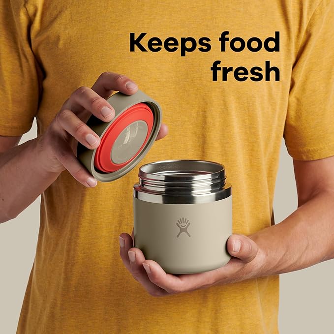 Hydro Flask Food Jar – Insulated Stainless Steel, Snack Travel Container for Hot Food & Soup 12 Oz Harbor Blue