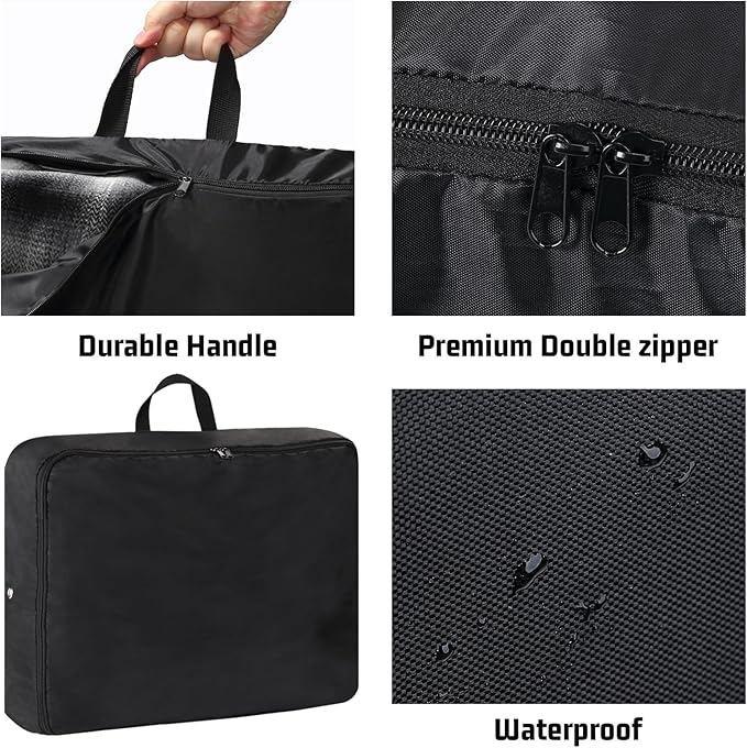 Space Saver Bags, Reusable Comforter Storage Bag, Compression Packaging Cube for Down Jacket, Duvet, Clothes, Bedding, Pillows, Comforters, Blankets, 2 Pack, XL