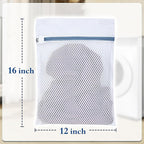 Durable Mesh Laundry Bags 5-Pack (12x16 Inch) Delicates Protector for Lingerie & Baby Clothes
