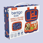 Bentgo Kids Prints Leak-Proof, 5-Compartment Bento-Style Kids Lunch Box - Ideal Portion Sizes for Ages 3-7, Durable, Drop-Proof, Dishwasher Safe, & PFAS & BPA-Free Materials (Sports)
