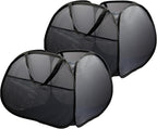 2 Pack Collapsible Laundry Baskets, 90L Large Foldable Laundry Basket, Durable Mesh Pop Up Hampers for Laundry, Dirty Clothes Laundry Hamper for Bedroom, Bathroom, Dorm, Laundry Room, Travel Black
