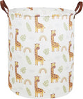 ESSME Kids Laundry Hamper,Giraffe Hamper Collapsible Canvas Waterproof Animal Storage Bin for Boy, Nursery Hamper,Gift Baskets,toy bins(Giraffe)