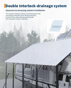 Garvee 20x20 ft Metal Carport Kit, 120° Steep-Pitch Vertical Roof for Snow Shedding, 173" High-Clearance RV & Tractor Shelter, Heavy-Duty 2 Cars Car Port with Reinforced Frame