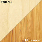 Grassracks Bamboo Ski Rack - Garage or Indoor Ski Display Rack Hallsteiner Series Indoor Horizontal Ski Wall Mount (1 or 2 Pairs of Skis, Bamboo)