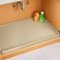 Jin&Bao Waterproof Under Sink Mat 22" x 22", Thick Silicone Mat Cabinet Protector for Kitchen and Bathroom, Shelf Liner, Home Organizer and Storage, Multipurpose Tray for Gadgets and Essentials
