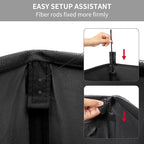 Chrislley 45L Slim Laundry Hamper Narrow Laundry Basket with Handle Foldable Dirty Clothes Portable Skinny Hamper Organizer Storage Bins (22 inches, black)