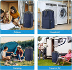 Bukere Laundry Basket, Laundry Backpack Bag for Guys Girls Boys, 2 in 1 Laundry Hamper for College Dorm Room Essentials, Adjustable Shoulder Straps, Freestanding Laundry Bag for Laundry Room, RV
