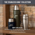 THERMOS Stainless King Vacuum-Insulated Beverage Bottle, 40 Ounce, Midnight Blue