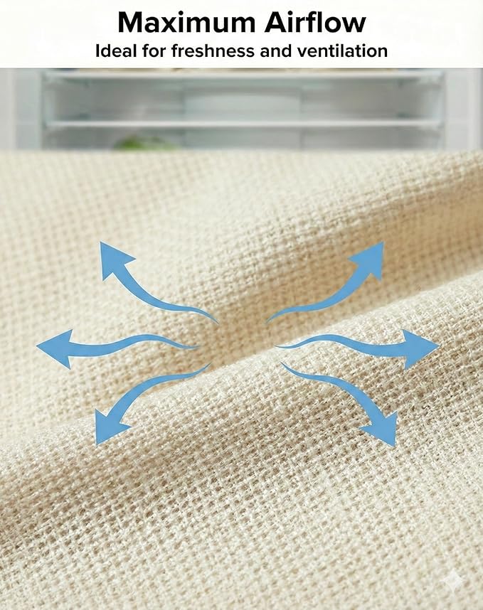 100% Reusable Cotton Produce & Bread Storage Bags, Pack of 6 (2 L, 2 M, 2 S), Breathable Muslin, Vegetable, Fruit Bags with Drawstring | Eco-Friendly Fridge & Kitchen Storage | Reusable, Eco-Friendly | Pure Cotton Material, Breathable Material, Reusabl...