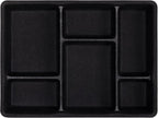 Navaris Felt Drawer Organizer Tray - Tidy Desk Drawers, Office Supplies, Jewelry, Cosmetics, Small Personal Items and Accessories - Black