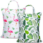 2 Pcs Large Travel Laundry Bags - Waterproof with Handle, Washable Dirty Clothes Bags for Travel, Wet/Dry Bag for Gym, Swimming Pool, College Dorm