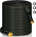 Garden Hose 50 ft Water Hose Flexible Heavy Duty Outdoor Lightweight No Kink Long Non-Expandable High Pressure Flat Hoses Pipe 100’ Strong 3/4’’ Brass Fitting for Outside Yard Lawn Car Wash