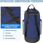 BALEINE 2PK 150L Laundry Bag Backpack, 900D Oxford Fabric Large Travel Laundry Bags with Shoulder Straps and 2 Mesh Pockets for College Dorm, Apartment, Laundromat (Navy, 150L)