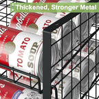 JKsmart 3-Tier Stackable Can Rack Organizer for Pantry, Adjustable Can Storage Holder for Various Ounces of Canned food Soda Drinks, Can Dispenser for Kitchen Cupboard Cabinet, 2 Pack