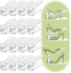 16 Pack Shoe Slots Organizer for Closet, Adjustable Shoe Stackers for a Pair of Shoes Shoe Rack Storage Shoe Space Saver 50% Shoe Shelf Display Holder for Closet
