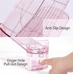 Yes!Fresh Shoe Slot Organizer, Boutique Display Style Shoe Stacker for A Pair of Shoes, Separable Shoe Rack for Closet Organization, 3 Adjustable Narrow Shoe Rack (Pink, 20 Pack)