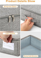 punemi Low Profile Under Bed Storage, 4 Inch Height Underbed Storage Containers With Sturdy Sidewalls & Bottom, Shallow Under Bed Organizer Clothes Storage Bins, Slim Under Couch Sofa Dresser Storage