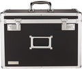 Vaultz File Organizer Storage Box - 14 x 7.25 x 12 Inch Legal Size, Portable Locking Storage Totes with Dual Combination Locks for Filing Office Documents - Black