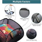 2 Pack Collapsible Laundry Baskets, 90L Large Foldable Laundry Basket, Durable Mesh Pop Up Hampers for Laundry, Dirty Clothes Laundry Hamper for Bedroom, Bathroom, Dorm, Laundry Room, Travel Black