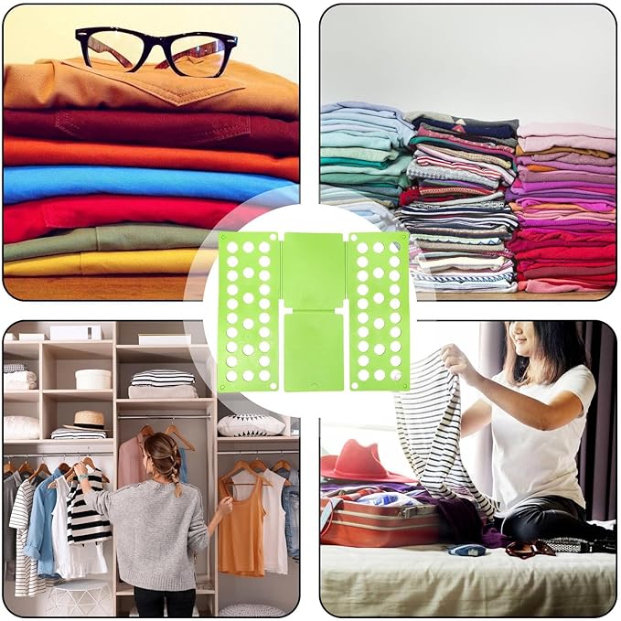 2 Pack Shirt Folding Board Adult ABS T Shirt Folder Clothes Folding Board Laundry Folder Boards Fast Foldable Laundry Organizer Liner Sorter Fold Helper For Adults Children Travel Home Dorm