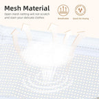 STORAGE MANIAC Sweater Drying Rack, Mesh Clothes Drying Rack, Stackable Laundry Drying Rack, Lay Flat Dryer for Delicates, Portable Dry Rack for Indoor or Outdoor, White, 2-Pack