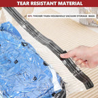 Vacuum Bags for Travel with Rechargeable Pump, 8 Small Compression Packing Seal Bags for Luggage Suitcase, Space Saver for Clothing and Clothes Storage Travel