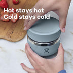 Hydro Flask Food Jar – Insulated Stainless Steel, Snack Travel Container for Hot Food & Soup 12 Oz Harbor Blue