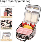 Lunch box Lunch bag for men women Insulated Lunchbox Lunch bags for Work Picnic Travel (Leopard)