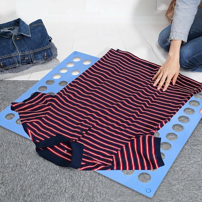 T Shirt Folder Clothes Folding Board, CollapsiblePlastic Laundry Aid, Adjustable SpeedFlip Organizer, Household Liner SorterOrganiser, for Clothing Easy Fast Home Travel Dorm Organization