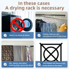 Mounted Wall Drying Rack, Laundry Hanger Dryer Rack, Laundry Hanger Rack, Wall Mounted Clothes Rack, Laundry Room Hanging Rack(Foldable/High-Bearing/Never Fall Off/Third Generation/White)