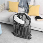 SWISSELITE Heavy Duty Laundry Drawstring Bag with Strap, 28 x 40 Inches Travel Dirty Clothes Bag for Laundromat and Household, 6 Color