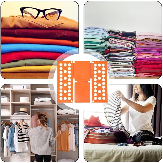 2 Pack Shirt Folding Board Adult ABS T Shirt Folder Clothes Folding Board Laundry Folder Boards Fast Foldable Laundry Organizer Liner Sorter Fold Helper For Adults Children Travel Home Dorm